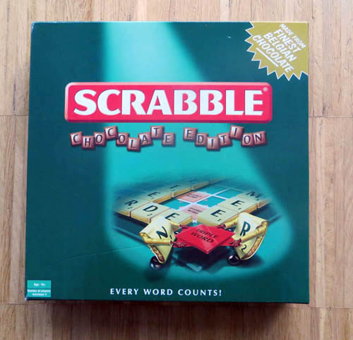 Chocolate Scrabble box