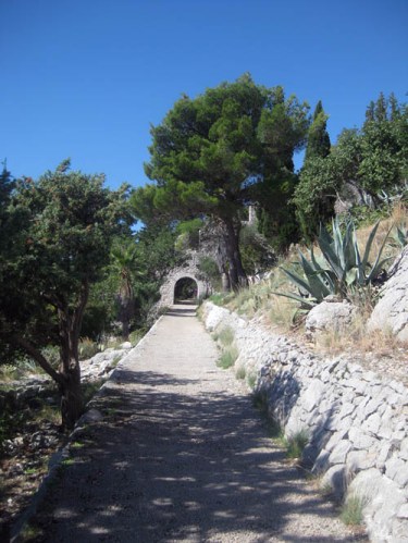 Walk up to Spanjola fort, Hvar Island Croatia
