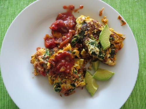 Salsa omelet
