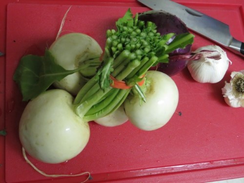 Bundle of turnips